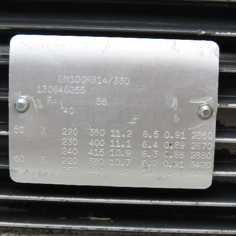 Lowara LM100RB14/330 3kW 3480RPM 220/440V 50/60Hz Vertical Centrifugal Pump