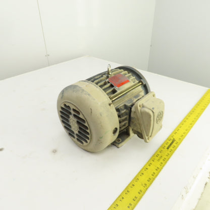 GE 5KS182BC205 3HP AC Electric Motor 1755RPM 208-230/460V 3PH 182T Frame