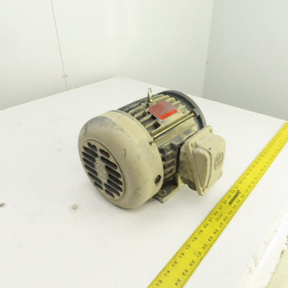GE 5KS182BC205 3HP AC Electric Motor 1755RPM 208-230/460V 3PH 182T Frame