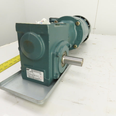 Tigear 20S15L 15:1 Left Hand Gear Reducer 1HP 3PH 116RPM Out Brake 46BK0204B01