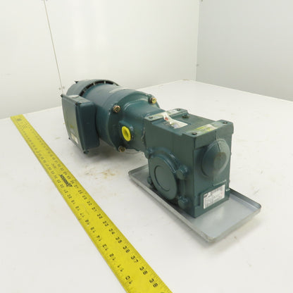 Tigear 20S15L 15:1 Left Hand Gear Reducer 1HP 3PH 116RPM Out Brake 46BK0204B01