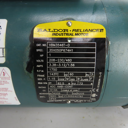Tigear 20S15L 15:1 Left Hand Gear Reducer 1HP 3PH 116RPM Out Brake 46BK0204B01