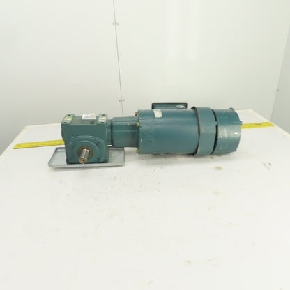 Tigear 20S15L 15:1 Left Hand Gear Reducer 1HP 3PH 116RPM Out Brake 46BK0204B01