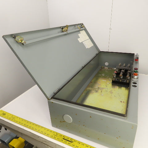 Allen Bradley 48x20x9" Electrical Enclosure Backplate & 100A Disconnect 3R, 12