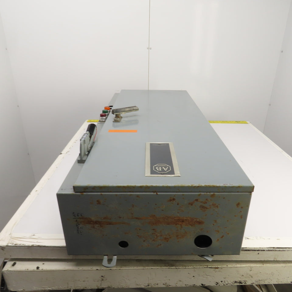 Allen Bradley 48x20x9" Electrical Enclosure Backplate & 100A Disconnect 3R, 12