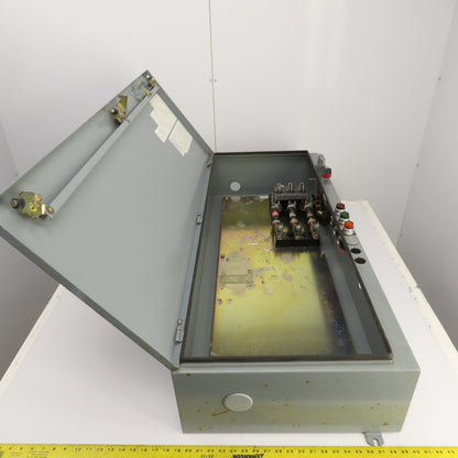 Allen Bradley 48x20x9" Electrical Enclosure Backplate & 100A Disconnect 3R, 12