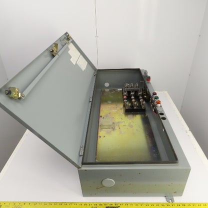 Allen Bradley 48x20x9" Electrical Enclosure Backplate & 100A Disconnect 3R, 12