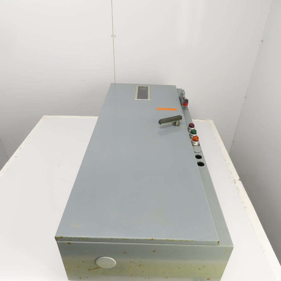 Allen Bradley 48x20x9" Electrical Enclosure Backplate & 100A Disconnect 3R, 12