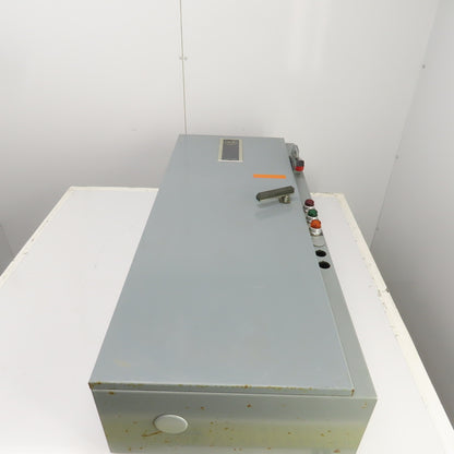 Allen Bradley 48x20x9" Electrical Enclosure Backplate & 100A Disconnect 3R, 12