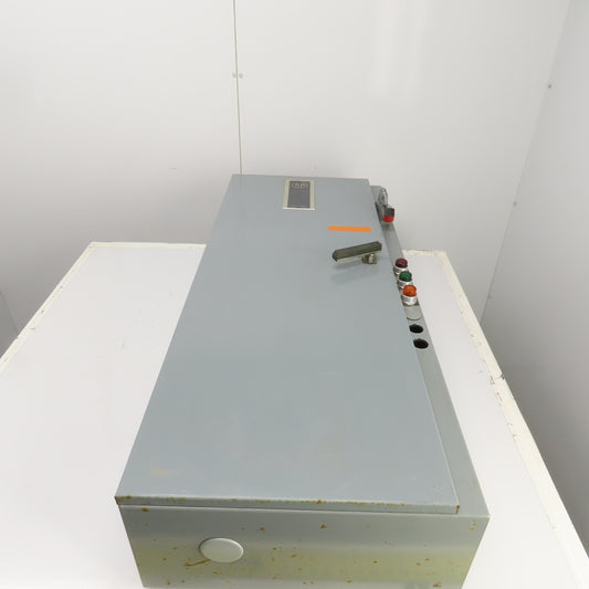 Allen Bradley 48x20x9" Electrical Enclosure Backplate & 100A Disconnect 3R, 12