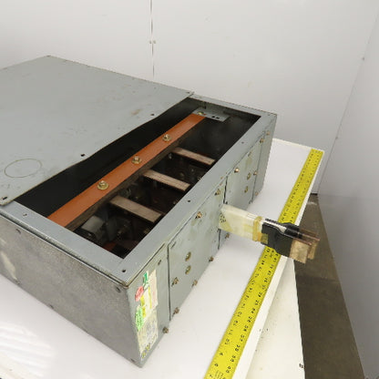 Square D CF2308GETBMB 800 Amp Busway End Tap Box 600V 3P 3 Wire "Missing Parts"
