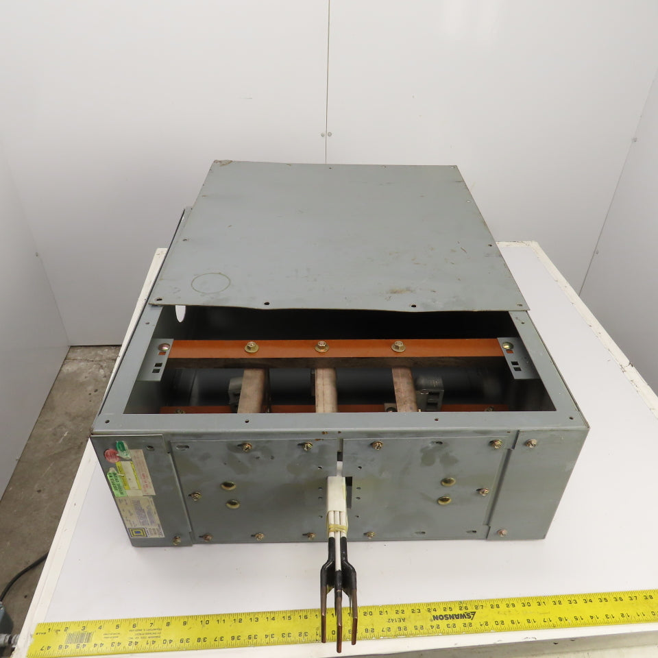 Square D CF2308GETBMB 800 Amp Busway End Tap Box 600V 3P 3 Wire "Missing Parts"