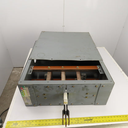 Square D CF2308GETBMB 800 Amp Busway End Tap Box 600V 3P 3 Wire "Missing Parts"