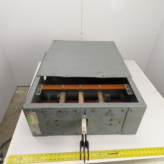 Square D CF2308GETBMB 800 Amp Busway End Tap Box 600V 3P 3 Wire "Missing Parts"