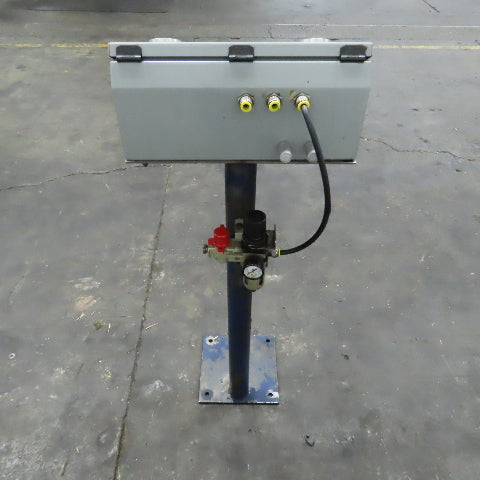 Clippard CM-023-PQ Two Hand Anti Tie Down Pneumatic Controls Box W/ Pedestal