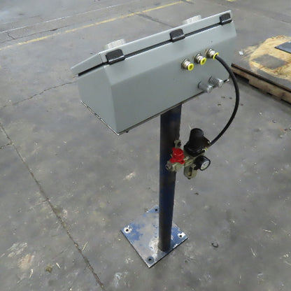 Clippard CM-023-PQ Two Hand Anti Tie Down Pneumatic Controls Box W/ Pedestal