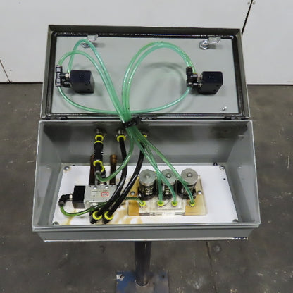 Clippard CM-023-PQ Two Hand Anti Tie Down Pneumatic Controls Box W/ Pedestal