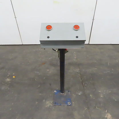 Clippard CM-023-PQ Two Hand Anti Tie Down Pneumatic Controls Box W/ Pedestal