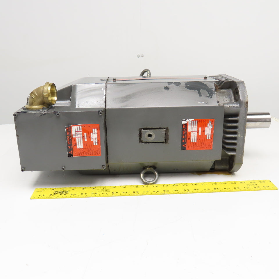 Mitsubishi SJ-11A 11kW 200V Max 1500-6000RPM Multi Speed AC Spindle Motor Tested