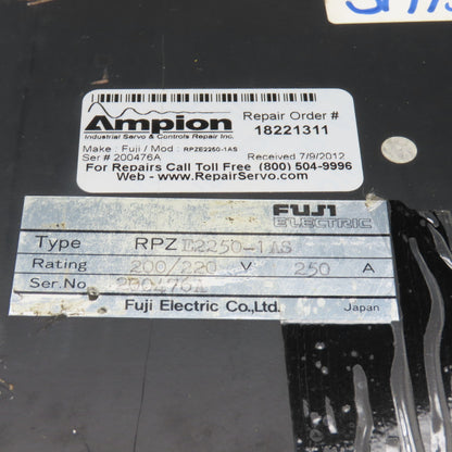 Fuji APR-GZ RPZE2250-1AS 250 Amp AC Power Regulator 200/220V