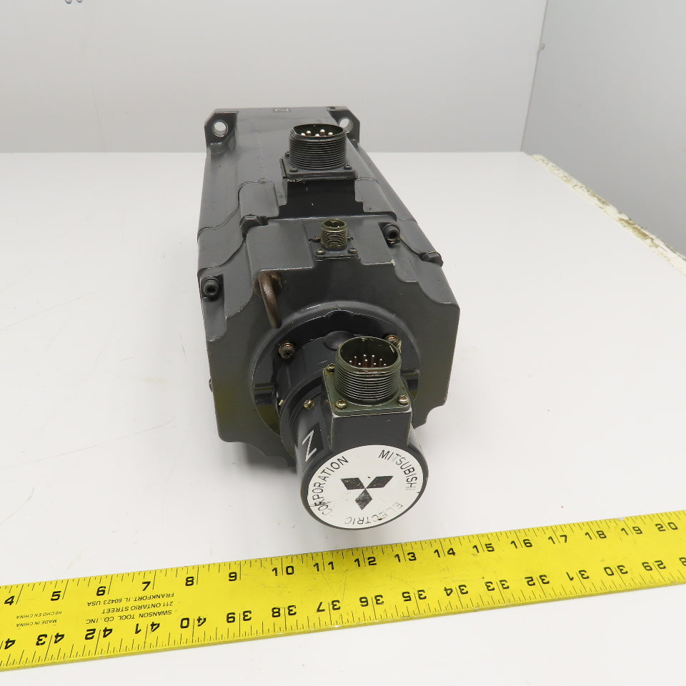 Mitsubishi HA-300CB Permanent Magnet AC Servo Brake Motor W/ Encoder