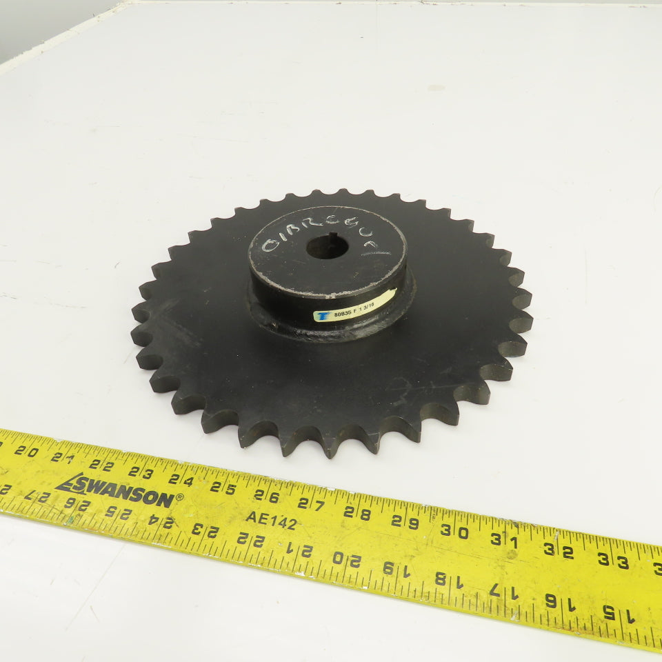 Amcan H80A35 Single Type A 35 Tooth Chain Sprocket 11.710" OD 1-3/16" Bore