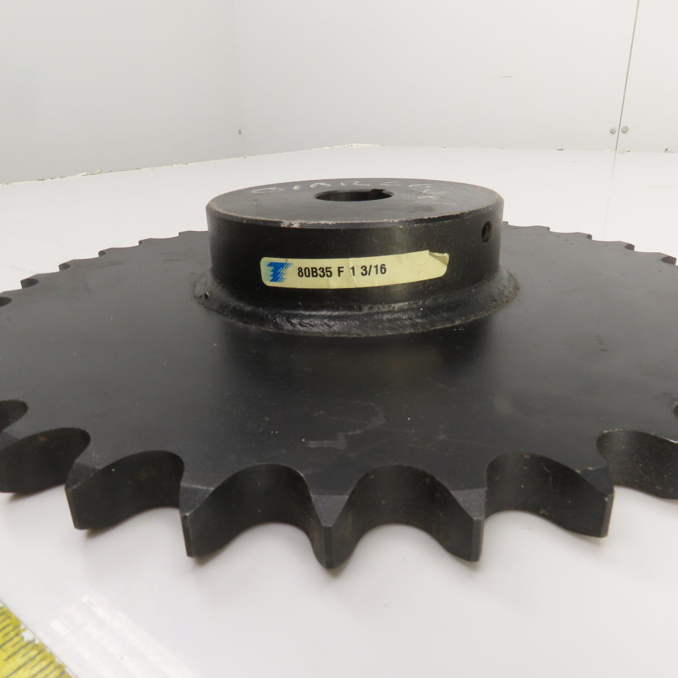 Amcan H80A35 Single Type A 35 Tooth Chain Sprocket 11.710" OD 1-3/16" Bore