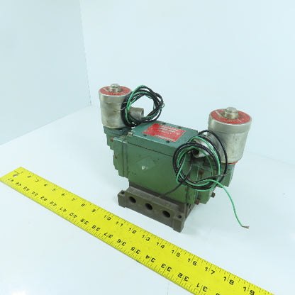 Numatics 33DXP8410011M 5/3 Way Double Solenoid Pneumatic Control Valve 115V