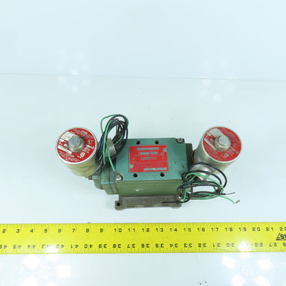 Numatics 33DXP8410011M 5/3 Way Double Solenoid Pneumatic Control Valve 115V