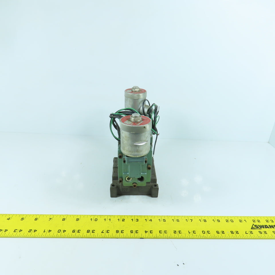 Numatics 33DXP8410011M 5/3 Way Double Solenoid Pneumatic Control Valve 115V