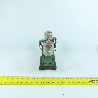 Numatics 33DXP8410011M 5/3 Way Double Solenoid Pneumatic Control Valve 115V