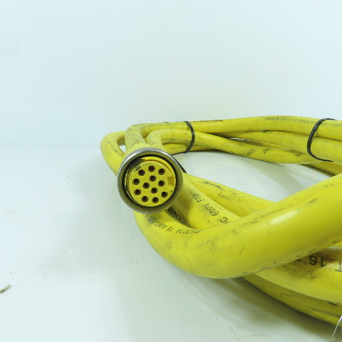 Woodhead 47459SS 600V Mini Change Cordset 14' OAL 5 Amp 16 AWG / 12 Cond