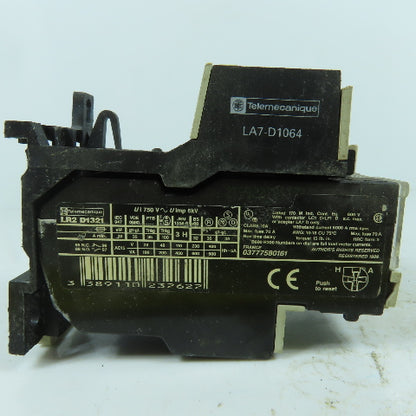 Telemecanique LR2 D1321 Thermal Overload Relay 12-18A Class 10A 600V