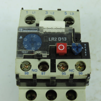 Telemecanique LR2 D1321 Thermal Overload Relay 12-18A Class 10A 600V