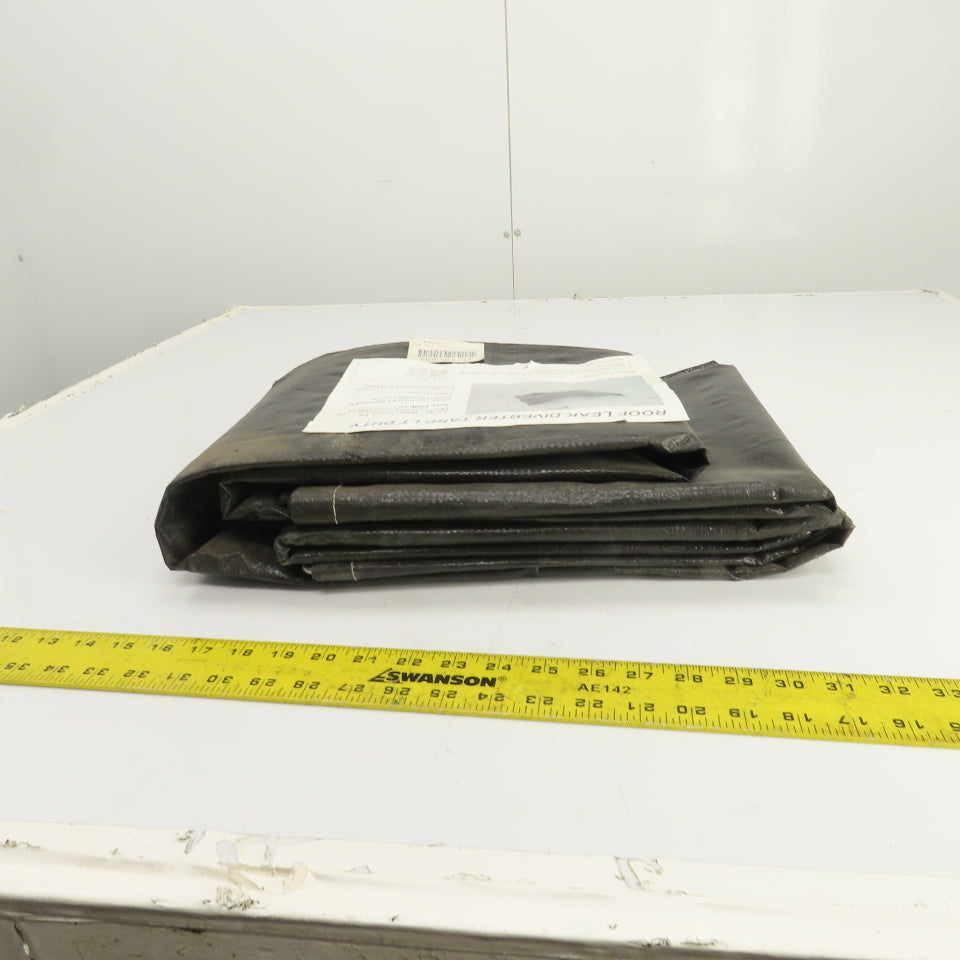 10' x 10' Roof Leak Diverter Polyethylene Tarp Light Duty