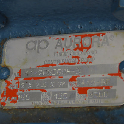 Aurora 344A-BF 10Hp 150l/Min 208-230/460V 3Ph Horizontal Centrifugal Pump