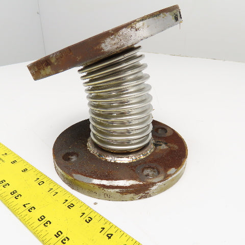 2-1/2" Cast Iron 4 Bolt Flange Mount Flexible Stainless Bellow Expansion Joint
