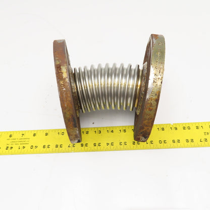 2-1/2" Cast Iron 4 Bolt Flange Mount Flexible Stainless Bellow Expansion Joint
