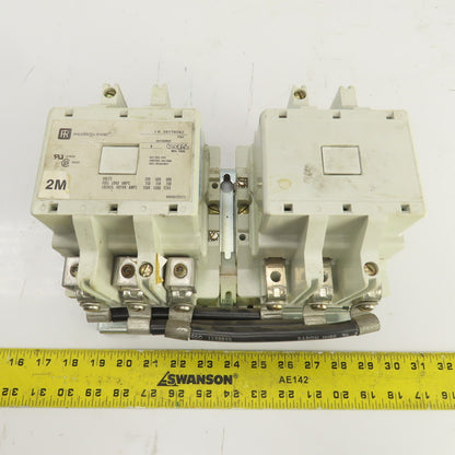 Ingersoll Rand 39179262 Size 4 Reversing Contactor Assembly 600V 150A 120V Coil