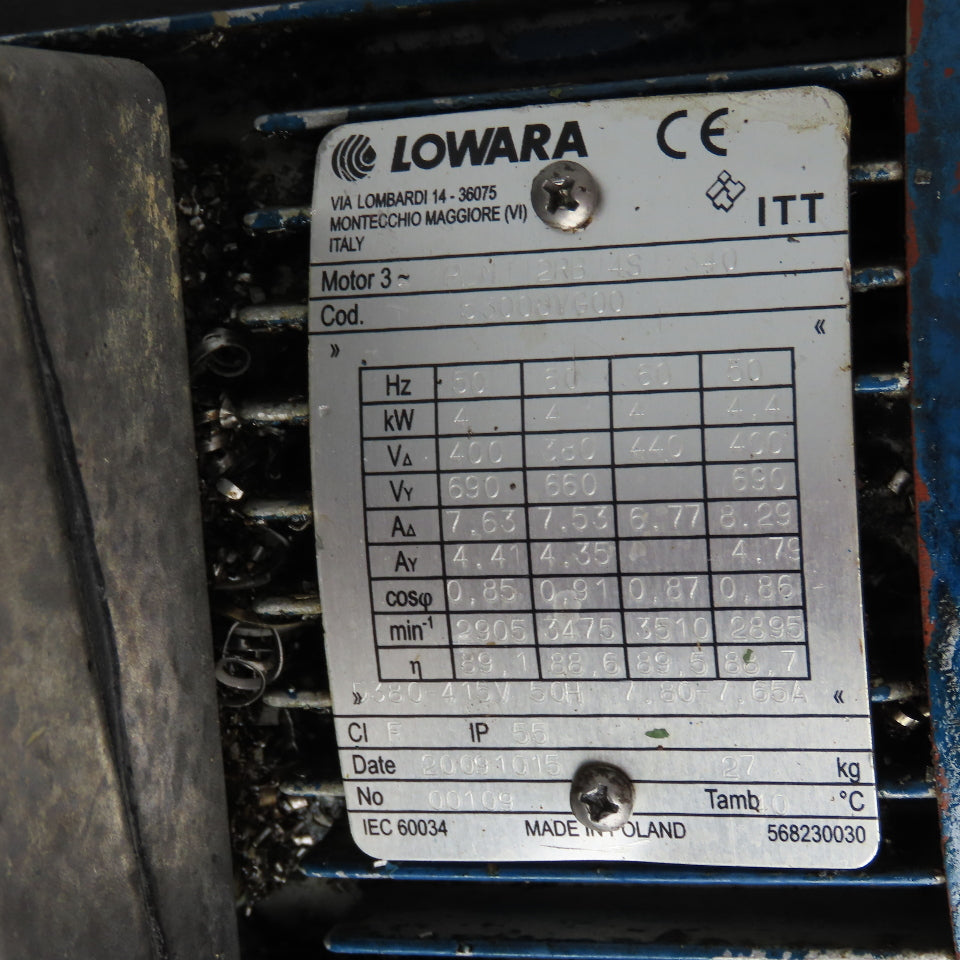 Lowara PLM112RB14S1/340 4kW 3510RPM 380-690V 50/60Hz Vertical Centrifugal Pump