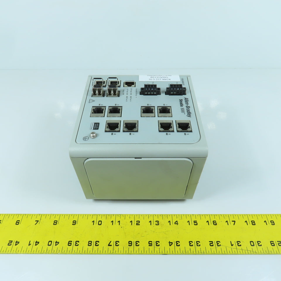 Allen Bradley 1783-MS10T Ser A Stratix 8000 Ethernet Managed Switch FW Rev 2.001