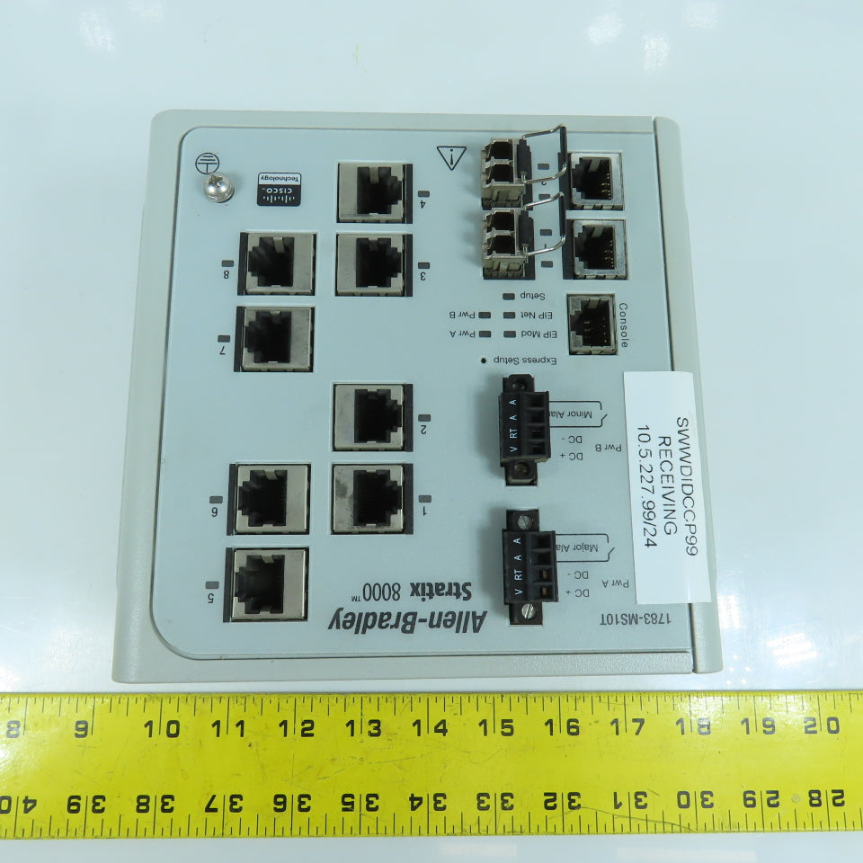 Allen Bradley 1783-MS10T Ser A Stratix 8000 Ethernet Managed Switch FW Rev 2.001