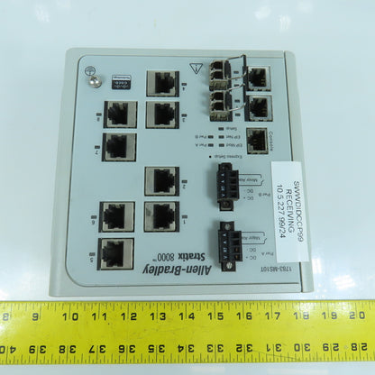 Allen Bradley 1783-MS10T Ser A Stratix 8000 Ethernet Managed Switch FW Rev 2.001