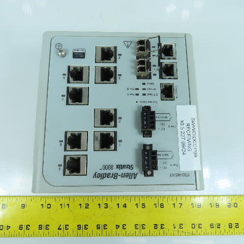 Allen Bradley 1783-MS10T Ser A Stratix 8000 Ethernet Managed Switch FW Rev 2.001