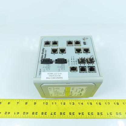 Allen Bradley 1783-MS10T Ser A Stratix 8000 Ethernet Managed Switch FW Rev 2.001