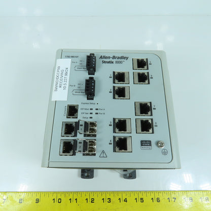 Allen Bradley 1783-MS10T Ser A Stratix 8000 Ethernet Managed Switch FW Rev 2.001