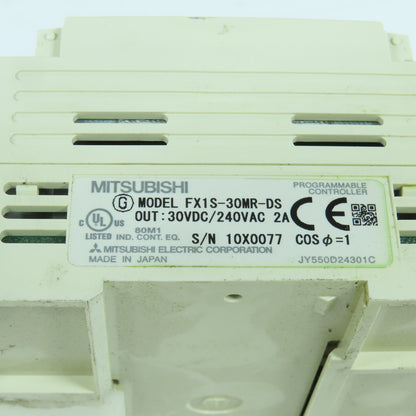 Mitsubishi FX1S-30MR-DS Melsec Programmable Controller