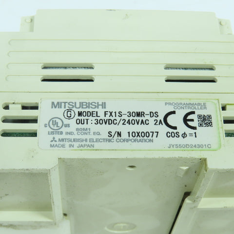 Mitsubishi FX1S-30MR-DS Melsec Programmable Controller