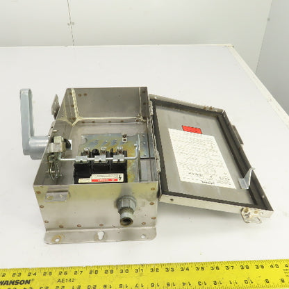 Siemens F321SS 30 Amp Stainless Heavy Duty Fusible Safety Disconnect Switch 240V