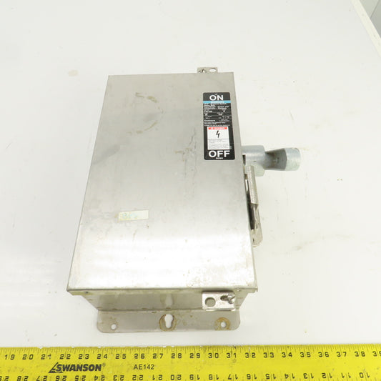Siemens F321SS 30 Amp Stainless Heavy Duty Fusible Safety Disconnect Switch 240V